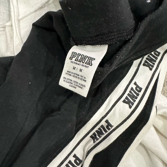 PINK White and Black Hoodie and Joggers Set - Picture 7 of 7